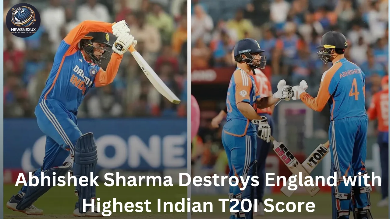 Abhishek Sharma Destroys England with Highest Indian T20I Score