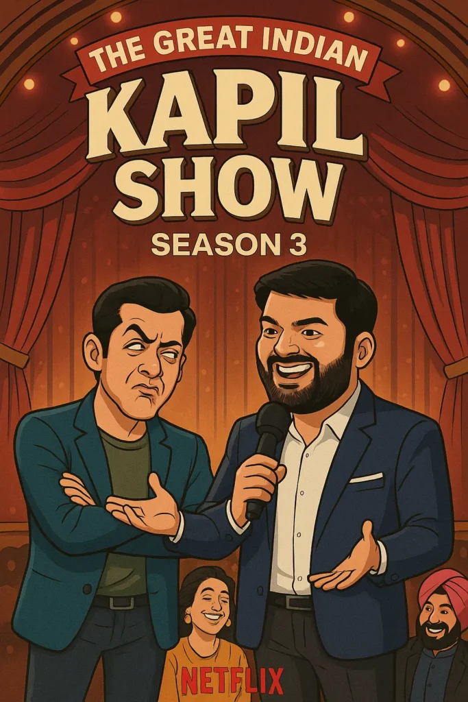 "Kapil Sharma hosting The Great Indian Kapil Show Season 3 with Salman Khan as the guest – Netflix Comedy Talk Show"