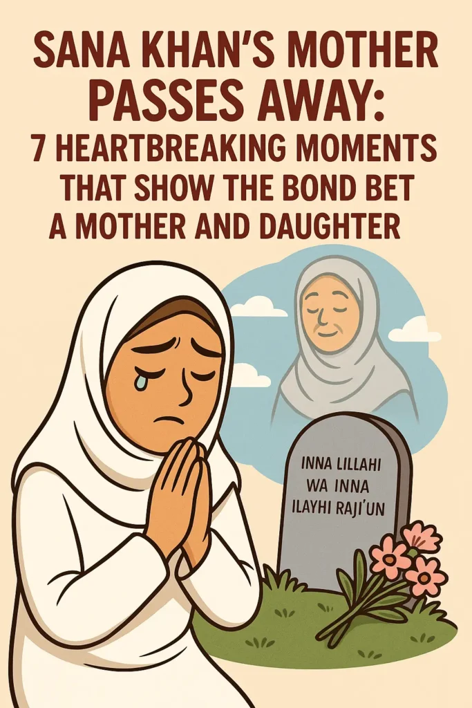 A Daughter’s Grief, A Mother’s Love: Sana Khan Loses Her Beloved Mother Saeeda