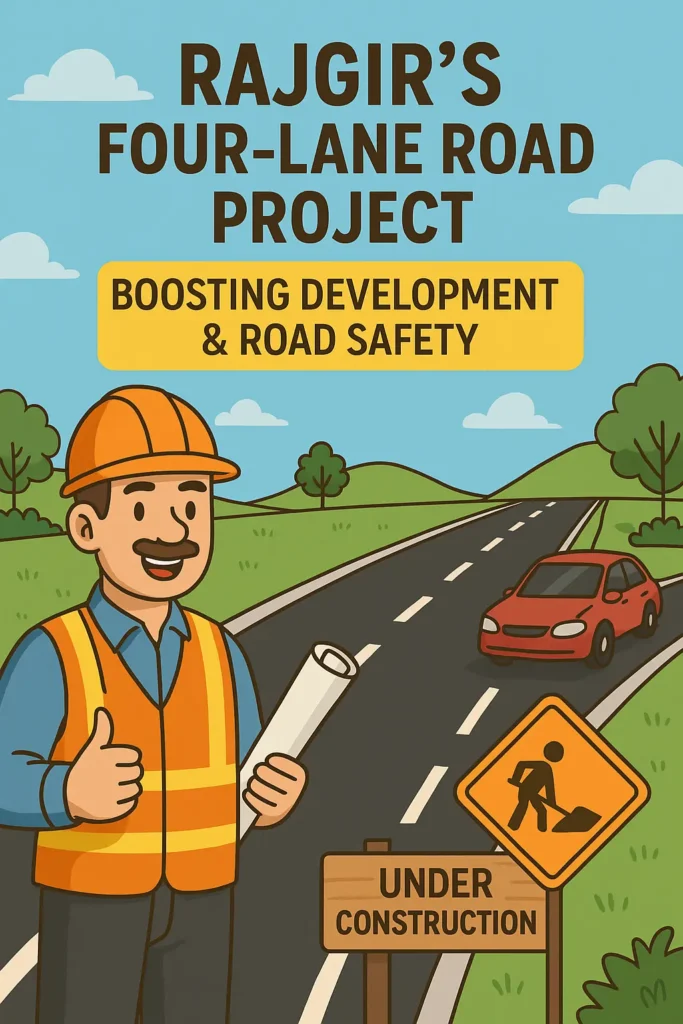 Rajgir's New Lifeline: 4-Lane Road Project to Boost Development, Safety & Connectivity 🚧— A Historic Move That Will Change the Face of Rajgir