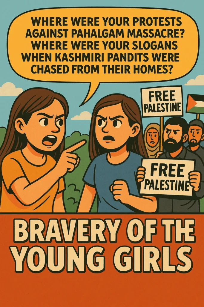 Brave Voices Against Hypocrisy: When Young Girls Stood Tall Against Selective Outrage