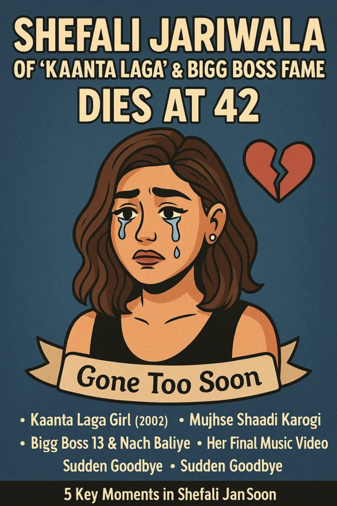 “Kaanta Laga Girl” Gone Too Soon — India Grieves the Sudden Loss of Shefali Jariwala