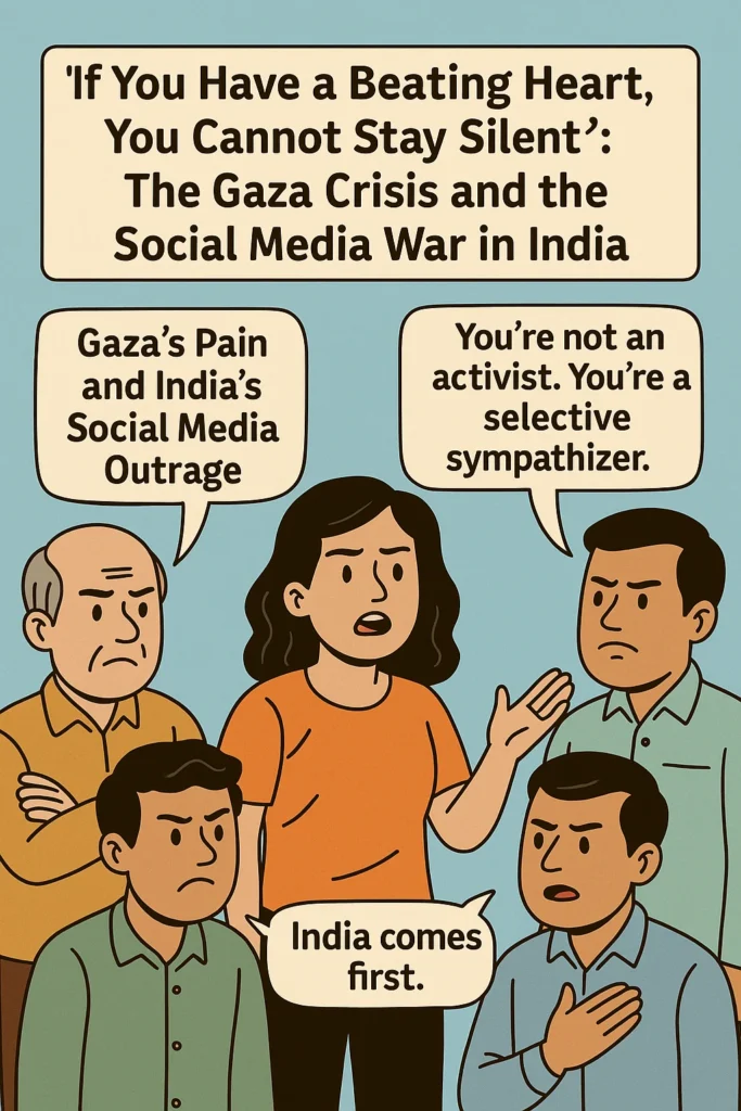 "If You Have a Heart, You Can't Stay Silent": Gaza's Pain and India's Social Media Outrage