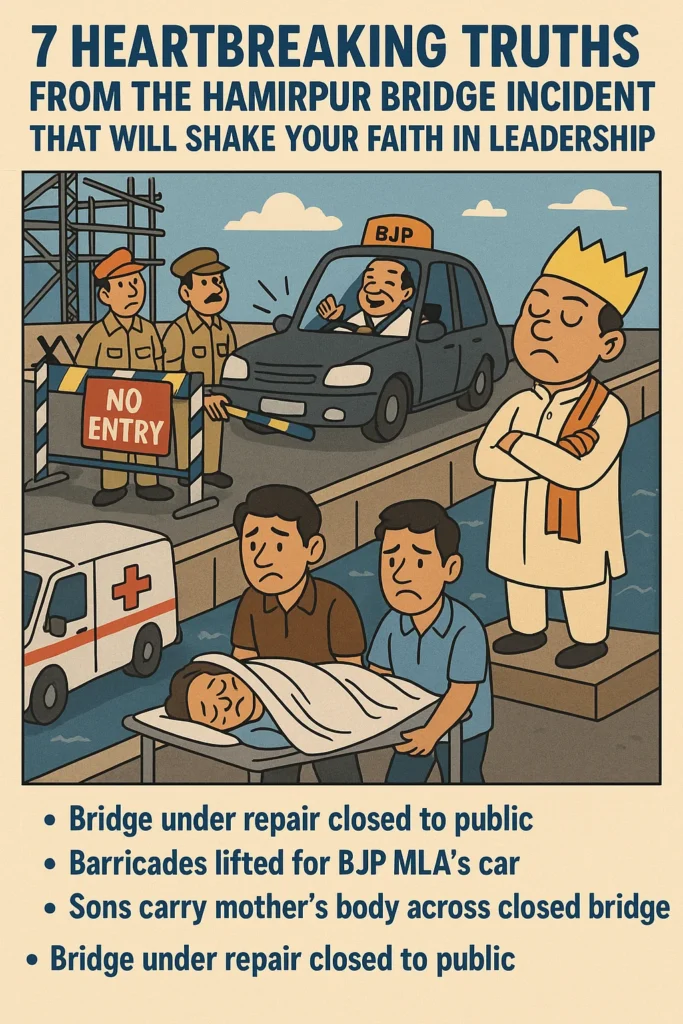 “7 Heartbreaking Truths from the Hamirpur Bridge Incident That Will Shake Your Faith in Leadership”